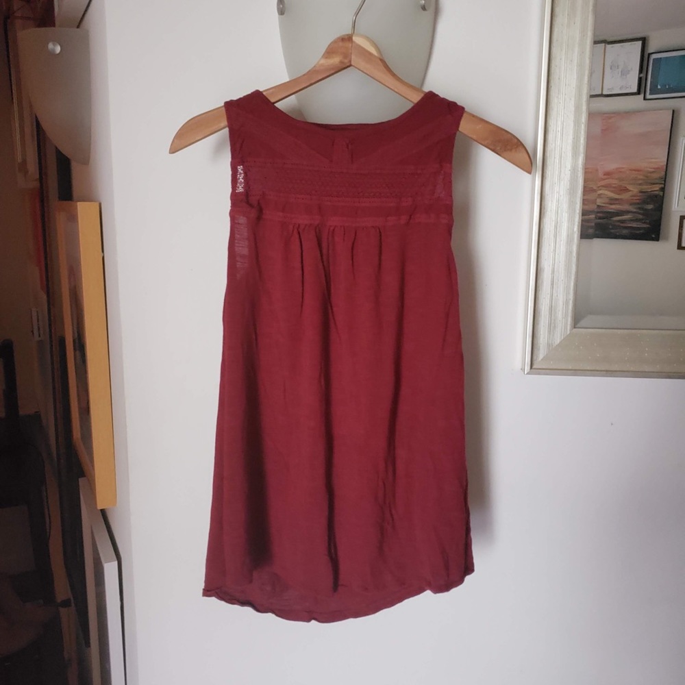 Pretty maroon shell top (soft lightweight cotton)